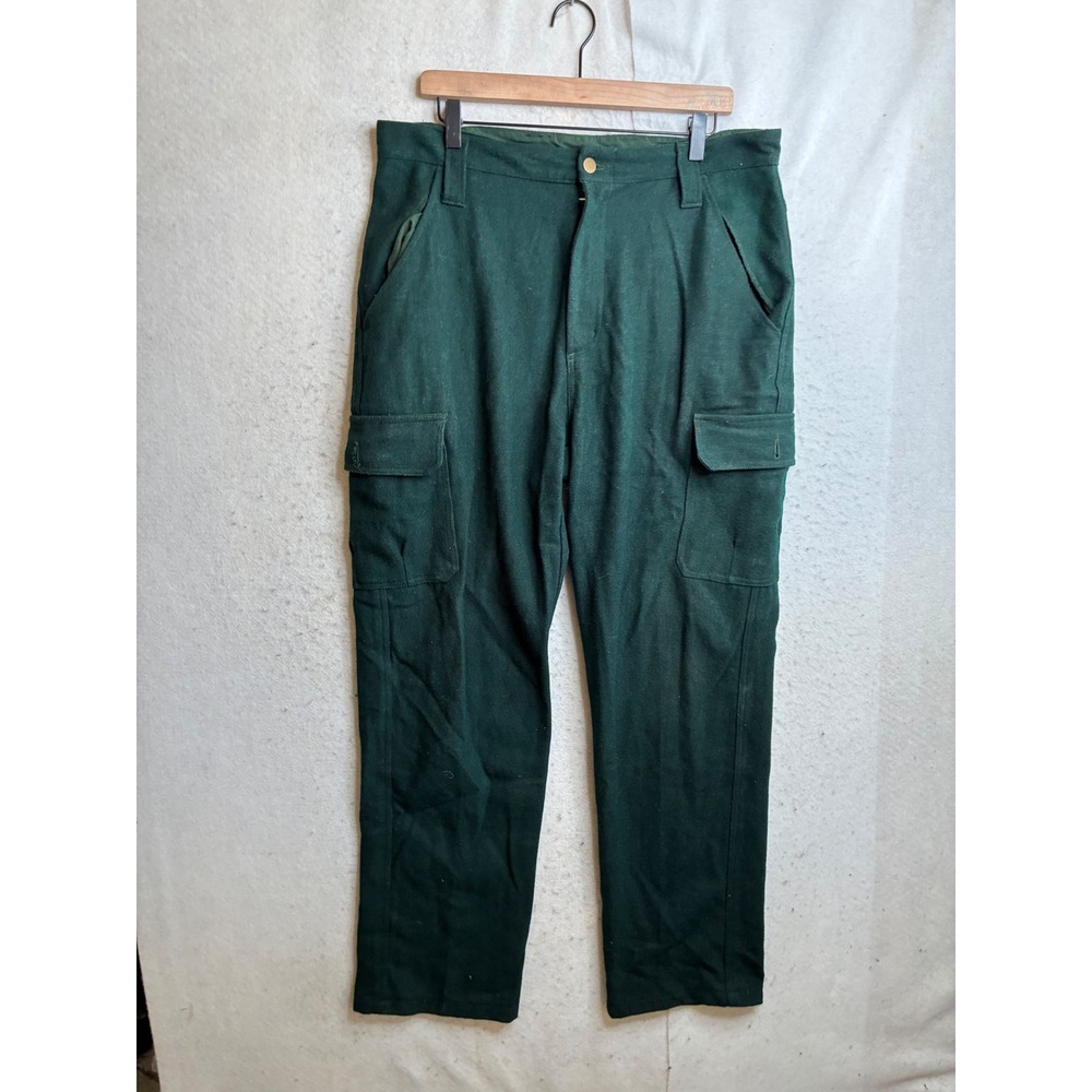 WFS Element Gear Mens Wool Blend Cargo Pants Forest Green Hunting Outdoor 40
